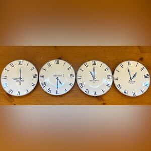 Blue and White clock dish set